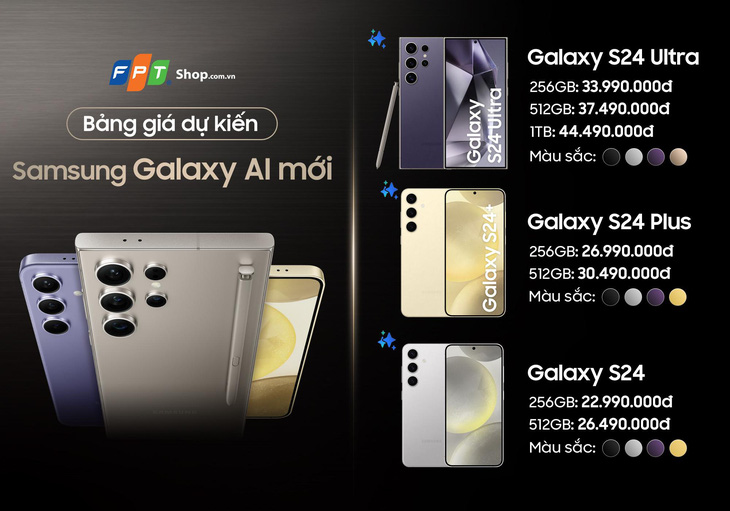 FPT Shop nhận đặt trước Galaxy S24 Series, tặng ưu đãi kèm trả góp- Ảnh 1.