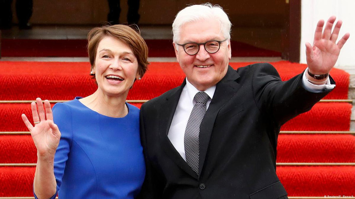 Tổng thống Đức Frank-Walter Steinmeier và phu nhân - Ảnh: REUTERS