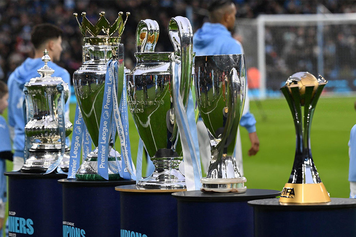 Manchester City giành 5 danh hiệu trong năm 2023 - Ảnh: REUTERS