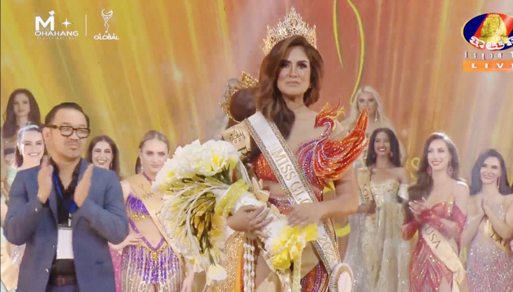 Ashley Melendez chiến thắng Hoa hậu Toàn cầu 2023 - Ảnh chụp màn hình