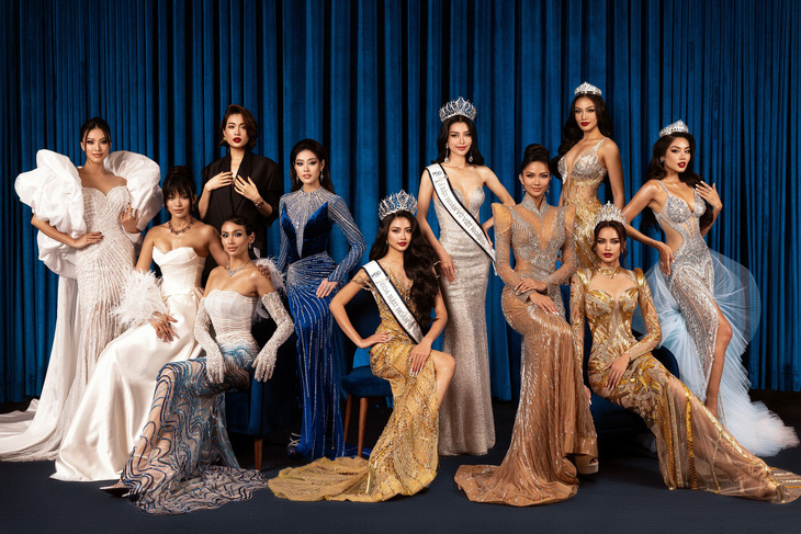 Hoa hậu và á hậu Hoàn vũ Việt Nam qua các nhiệm kỳ - Ảnh: Miss Cosmo