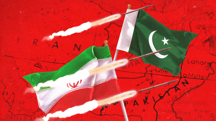 Căng thẳng giữa Pakistan và Iran leo thang sau khi hai nước này liên tục bắn tên lửa và drone vào nhau trong các ngày 16 và 18-1 - Ảnh: REUTERS