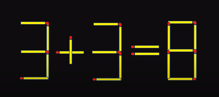 Thử tài IQ: Di chuyển một que diêm để 8+4=7-5 thành phép tính đúng- Ảnh 5.