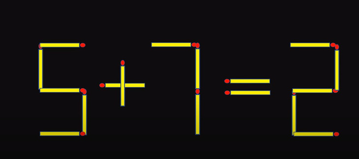 Thử tài IQ: Di chuyển một que diêm để 6-1=7-1 thành phép tính đúng- Ảnh 3.