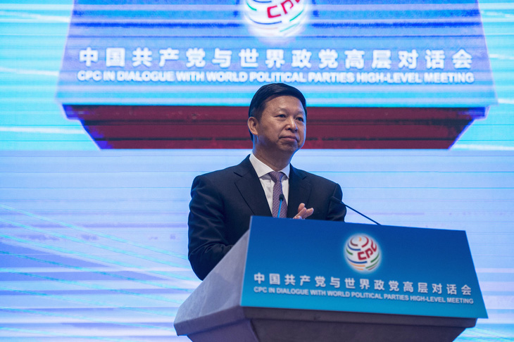 Chủ nhiệm Văn phòng sự vụ Đài Loan Tống Đào kêu gọi người dân Đài Loan thúc đẩy quá trình thống nhất với Trung Quốc trong hòa bình - Ảnh: AFP