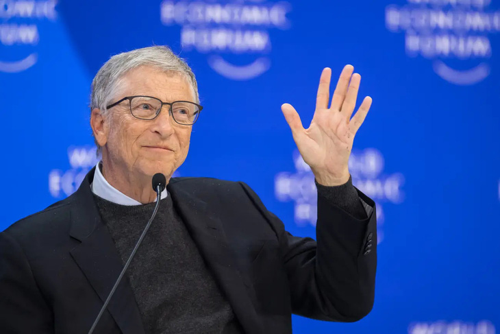 Tỉ phú Bill Gates tại Diễn đàn Kinh tế thế giới (WEF) ở Davos, Thụy Sĩ - Ảnh: BUSINESS INSIDER