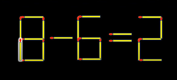 Thử tài IQ: Di chuyển một que diêm để 9-8=2 thành phép tính đúng- Ảnh 2.