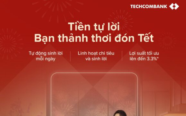 Techcombank ra mắt tính năng mới: Bật để 'tiền tự sinh lời'
