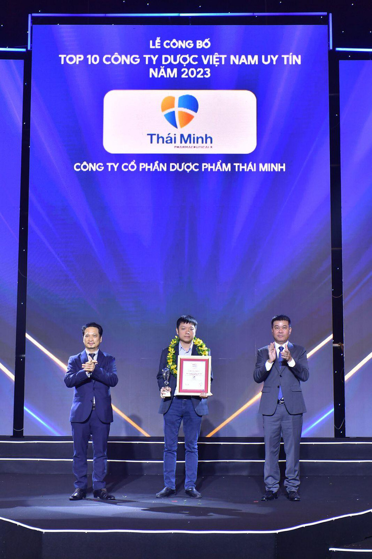 Dược Phẩm Thái Minh vào Top 10 công ty Dược Việt Nam uy tín năm 2023- Ảnh 1.