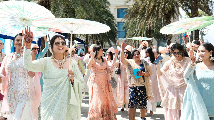 Khách đi đám cưới Ấn Độ ở Đà Nẵng - Ảnh: Sở Du lịch TP Đà Nẵng