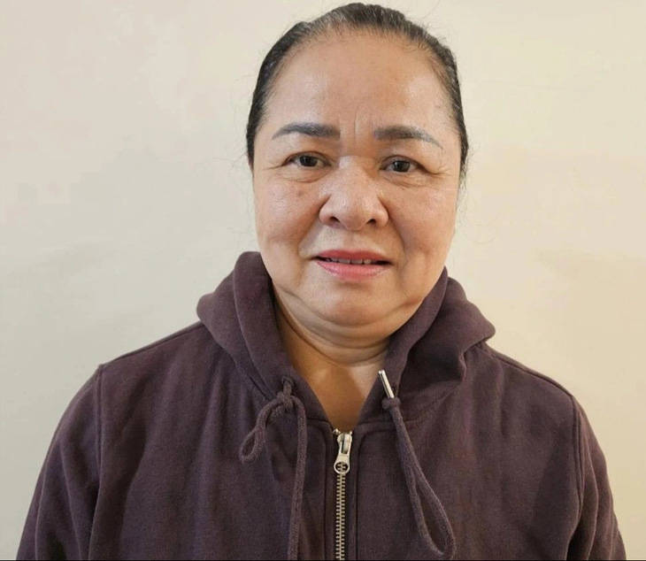 Bà Trần Tuyết Mai, chủ tịch kiêm tổng giám đốc Công ty Hải Hà, tại cơ quan điều tra - Ảnh: BCA