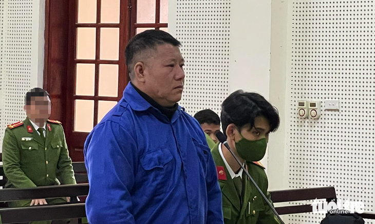 Bị cáo Xồng Bá Xuân tại phiên tòa sơ thẩm ngày 24-1 - Ảnh: TÂM PHẠM