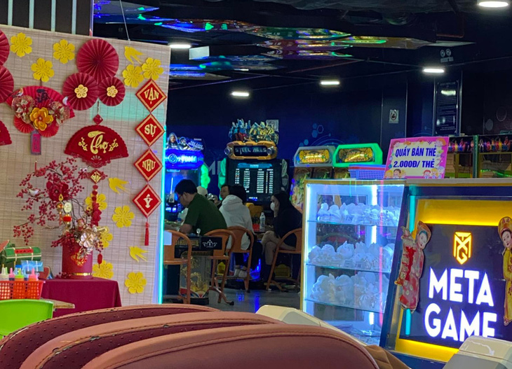 Khu giải trí Meta game trên tầng 3 trung tâm thương mại V. Plaza Quảng Ngãi - Ảnh: T.M.