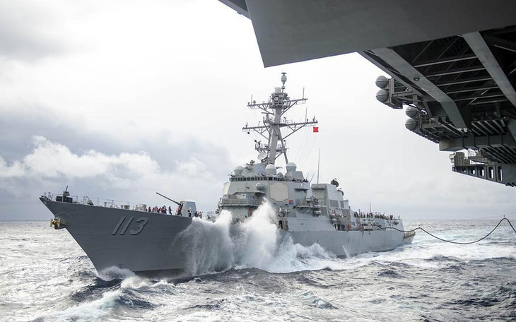 Mỹ cử tàu chiến qua eo biển Đài Loan, Trung Quốc nói 'làm lố'