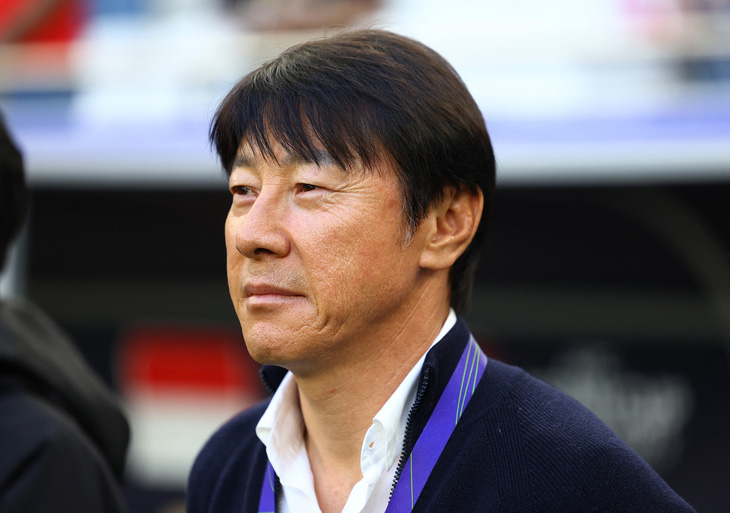 HLV Shin Tae Yong hạnh phúc với kết quả của tuyển Indonesia - Ảnh: REUTERS
