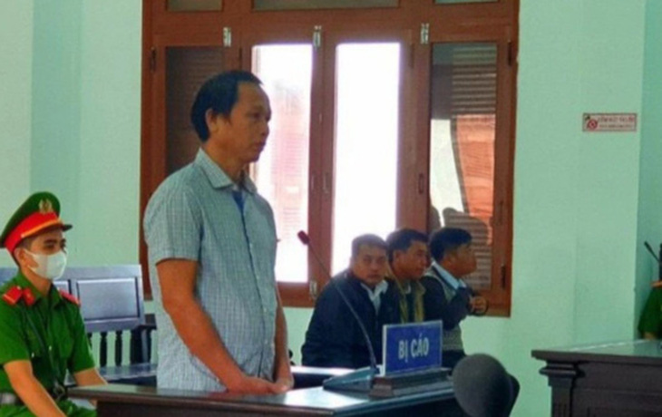 Bị cáo Nay Y Blang tại phiên tòa sáng nay 26-1 - Ảnh: Công an cung cấp