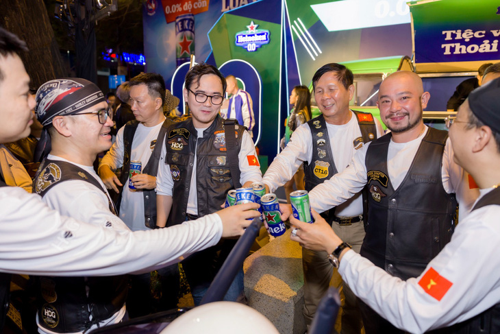 Nhóm mô tô nổi tiếng - Saigon HOG đổ bộ sự kiện Tuần lễ không cồn nhằm lan tỏa tinh thần Uống Có Trách Nhiệm - Ảnh: Heineken 0.0