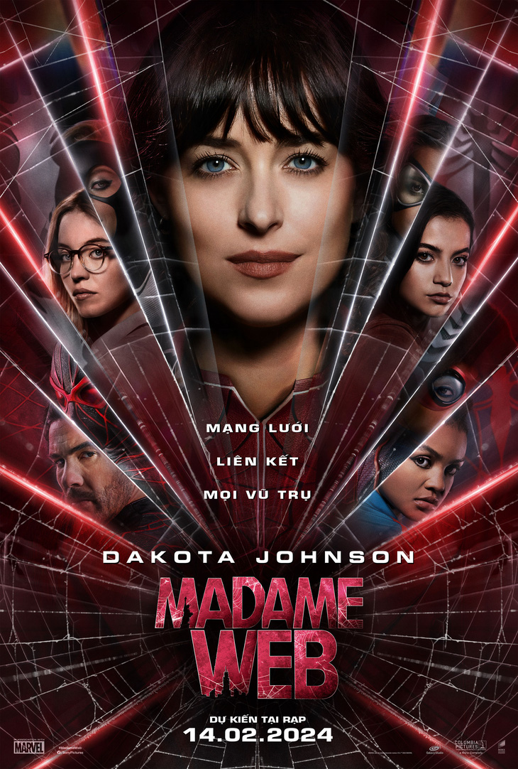 “Madame Web” của Vũ trụ Người Nhện của Sony (SSU) dự kiến sẽ công chiếu tại các rạp Việt Nam vào dịp 14-2 tới.