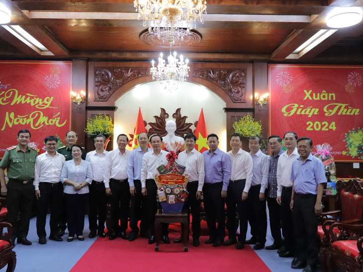 Đoàn đại biểu TP.HCM thăm, chúc Tết tại Tỉnh ủy Tây Ninh