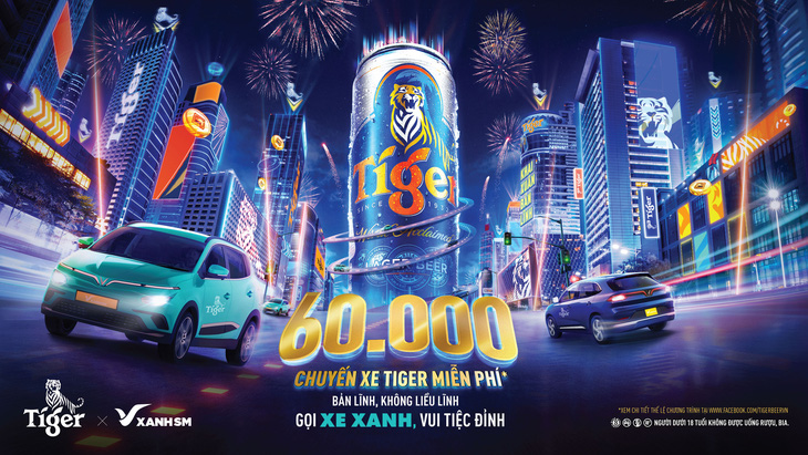 Chiến dịch đánh dấu sự hợp tác lần đầu tiên giữa Tiger Beer với Grab và Xanh SM nhằm mang đến một mùa lễ hội bản lĩnh nhưng an toàn.