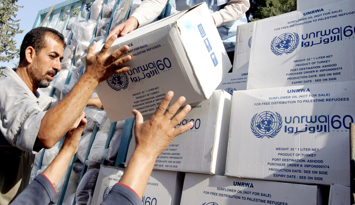 UNRWA đóng vai trò quan trọng trong hỗ trợ nhân đạo người Palestine tại các khu vực xung đột - Ảnh: AFP