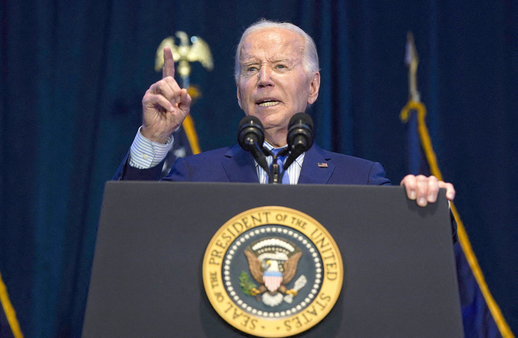 Tổng thống Joe Biden phát biểu tại South Carolina vào ngày 28-1. Ông khẳng định Mỹ sẽ đáp trả vụ ba binh sĩ bị giết - Ảnh: REUTERS