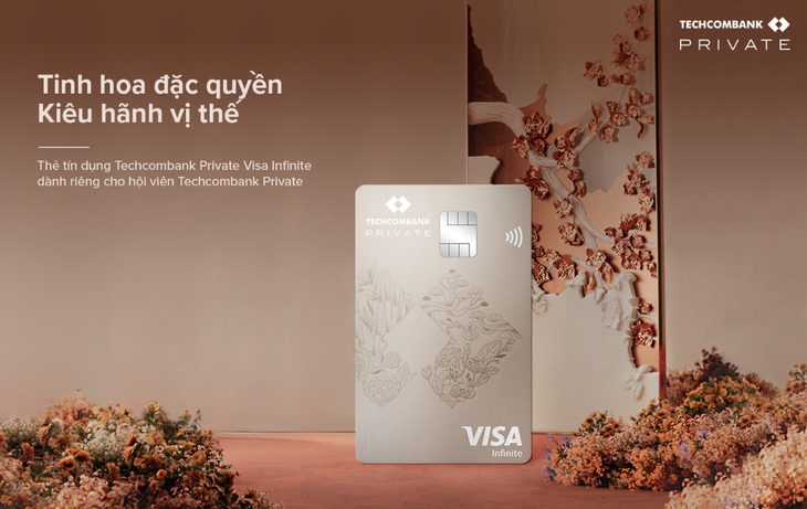 Thẻ tín dụng Techcombank Private Visa Infinite - Ảnh: TCB