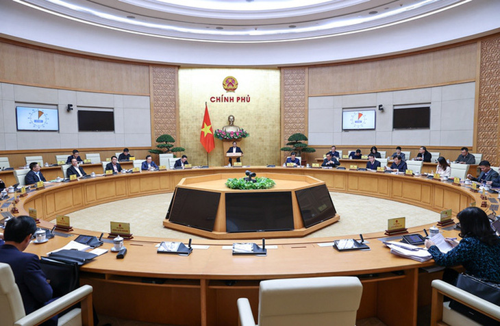 Chính phủ họp chuyên đề xây dựng pháp luật tháng 1-2024 - Ảnh: VGP