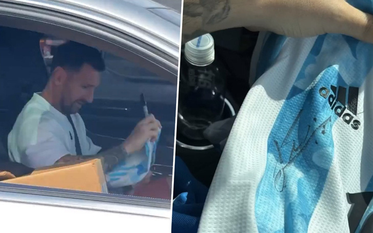 Nhờ tắc đường mà xin được chữ ký Messi