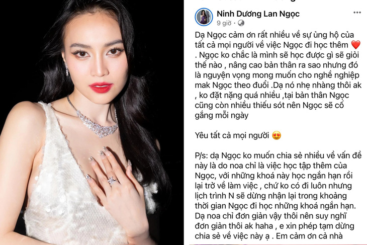 Ninh Dương Lan Ngọc đăng đàn tiết lộ kế hoạch sang Úc du học, trau dồi kỹ năng diễn xuất