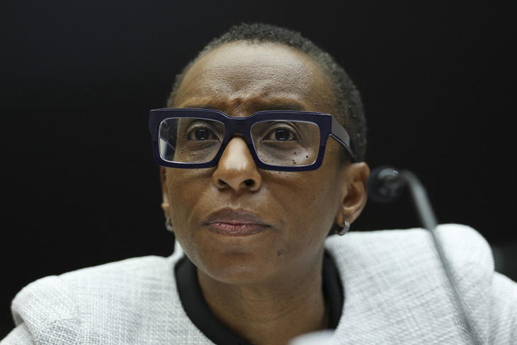 Hiệu trưởng Đại học Harvard Claudine Gay - Ảnh: AFP