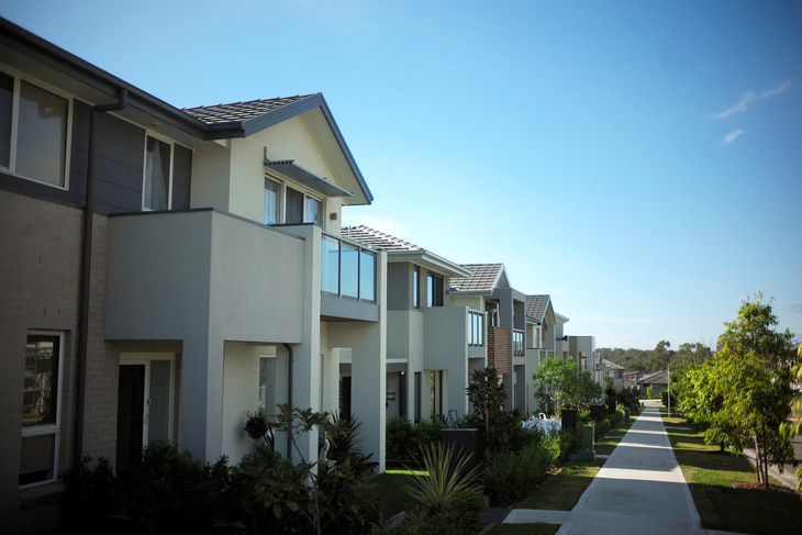 Giá nhà ở Úc đã tăng trên 8% trong năm ngoái - Ảnh: REUTERS