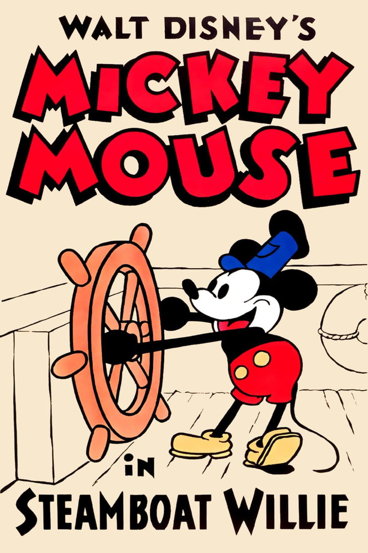 Poster phim Steamboat Willie.