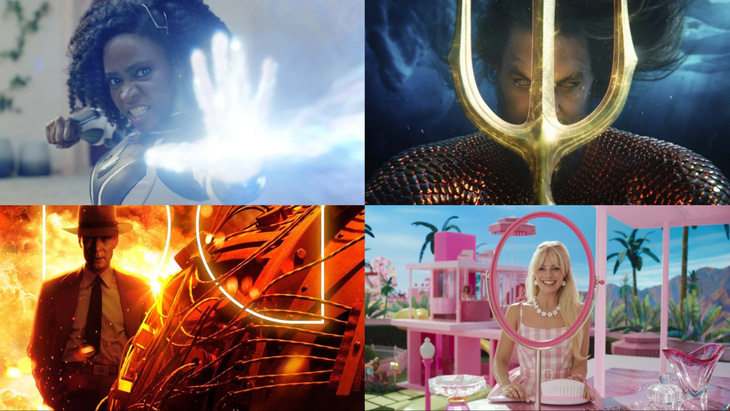 Các phim ra rạp năm 2023. Ảnh: Disney- Marvel Studios, Warner Bros. Pictures, Oppenheimer/Instagram