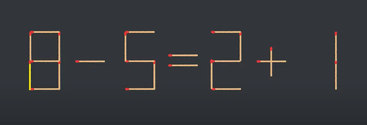 Thử tài IQ: Di chuyển một que diêm để 9-5=2+7 thành phép tính đúng- Ảnh 2.