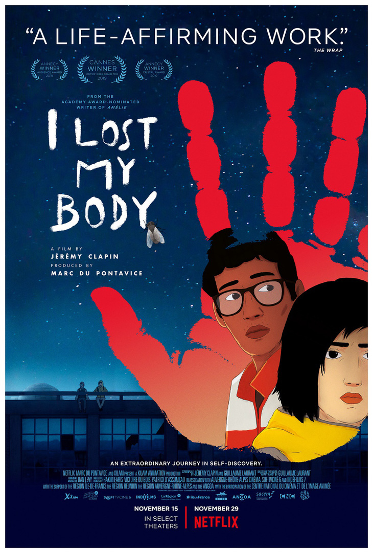 I Lost My Body nói về sự cô đơn của người nhập cư cảm thấy lạc lối nơi đất khách và nhớ về quê hương, được ẩn dụ qua hình ảnh bàn tay nhớ về cơ thể của mình.