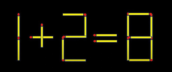 Thử tài IQ: Di chuyển một que diêm để 7+1=0 thành phép tính đúng- Ảnh 5.