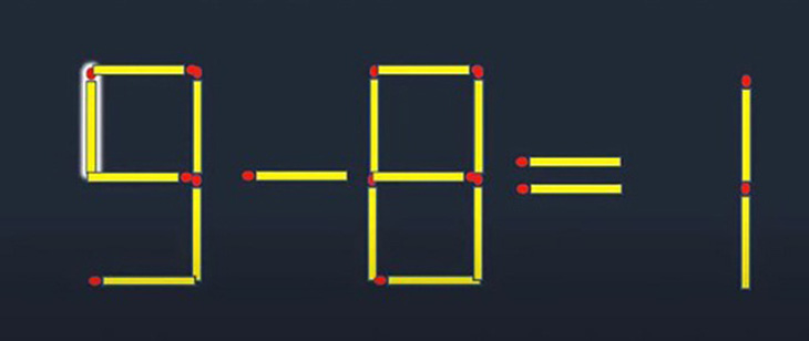 Thử tài IQ: Di chuyển một que diêm để 7-7=1 thành phép tính đúng- Ảnh 4.