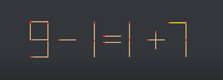 Thử tài IQ: Di chuyển một que diêm để 3-4=7+2 thành phép tính đúng- Ảnh 4.