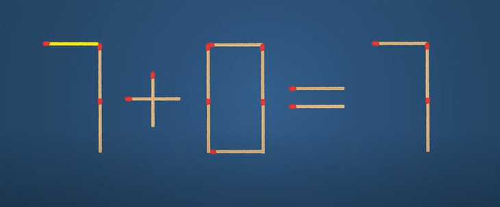 Thử tài IQ: Di chuyển một que diêm để 7+7=4+3 thành phép tính đúng- Ảnh 4.