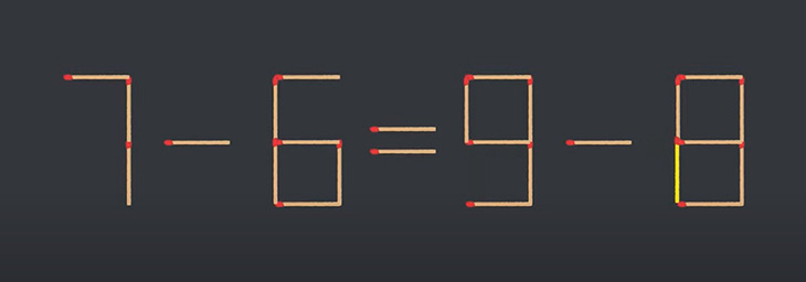 Thử tài IQ: Di chuyển một que diêm để 3-4=7+2 thành phép tính đúng- Ảnh 6.