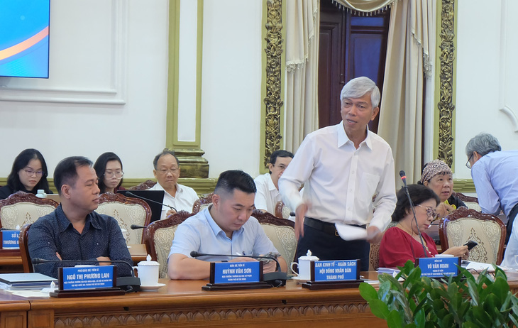 Phó chủ tịch UBND TP.HCM Võ Văn Hoan phát biểu kết luận hội thảo - Ảnh: TIẾN LONG