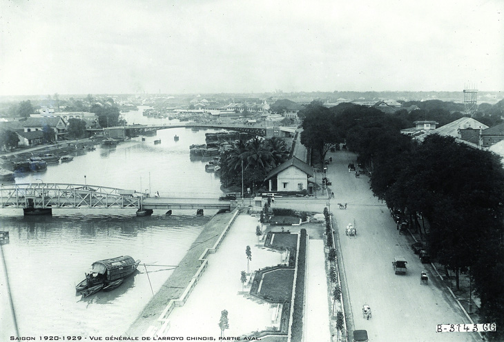 Toàn cảnh rạch Bến Nghé, Sài Gòn những năm 1920