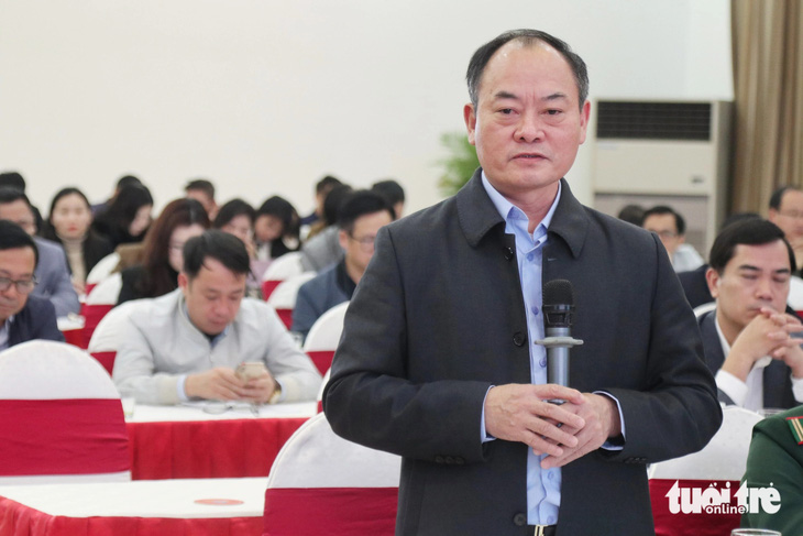 Theo trưởng ban quản lý Khu kinh tế Đông Nam Nghệ An Lê Tiến Trị, vụ 6 công nhân Công ty Châu Tiến tử vong vì bụi phổi là rất nghiêm trọng - Ảnh: DOÃN HÒA