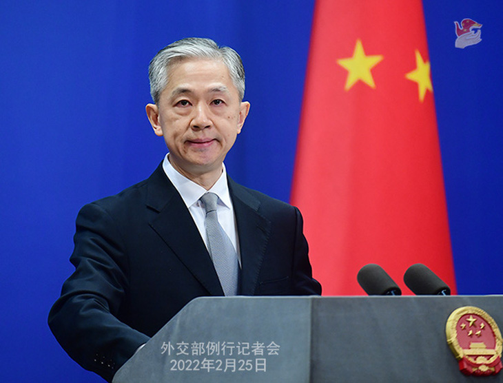 Người phát ngôn Bộ Ngoại giao Trung Quốc Uông Văn Bân - Ảnh: Bộ Ngoại giao Trung Quốc