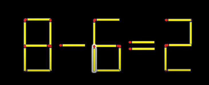 Thử tài IQ: Di chuyển một que diêm để 1-6=4 thành phép tính đúng- Ảnh 6.