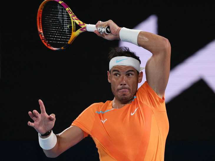 Nadal bị loại khỏi tứ kết Giải quần vợt Úc mở rộng 2024 - Ảnh: REUTERS