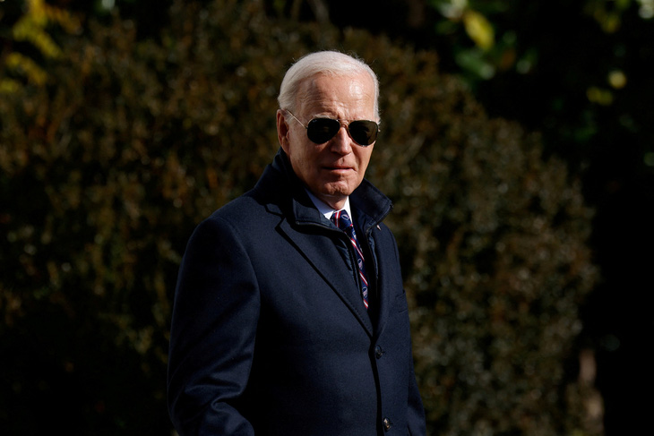 Tổng thống Mỹ Joe Biden tại Nhà Trắng (Washington, Mỹ) ngày 5-1 - Ảnh: REUTERS