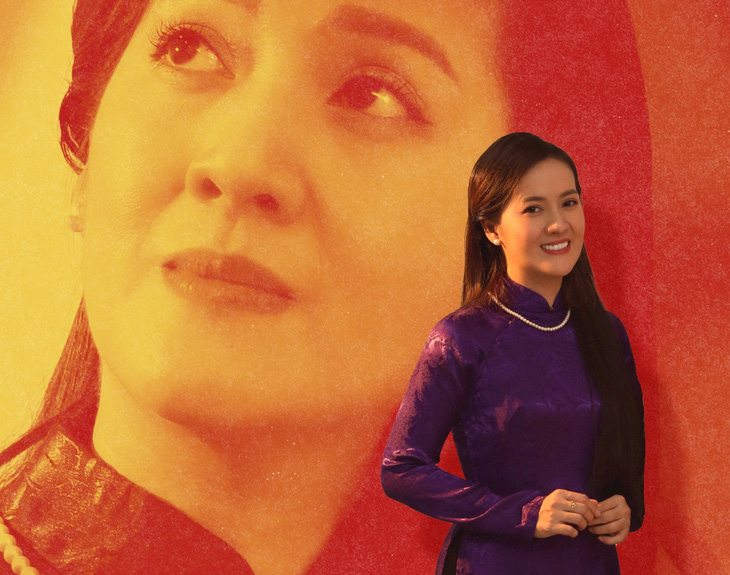 Hồng Loan - con gái cố nghệ sĩ Vũ Linh - trên poster phim điện ảnh - Ảnh: ĐPCC