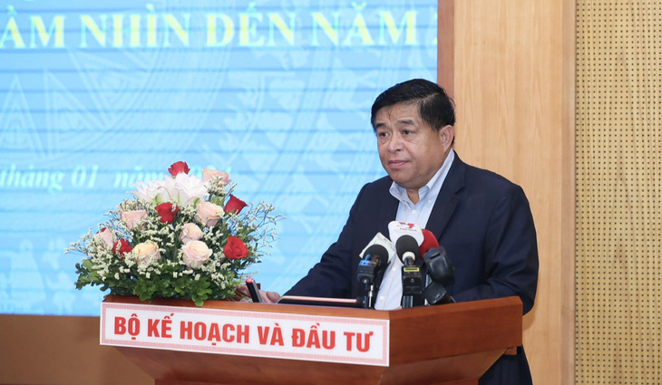 Bộ trưởng Nguyễn Chí Dũng phát biểu tại hội thảo ngày 9-1 - Ảnh: B.NGỌC